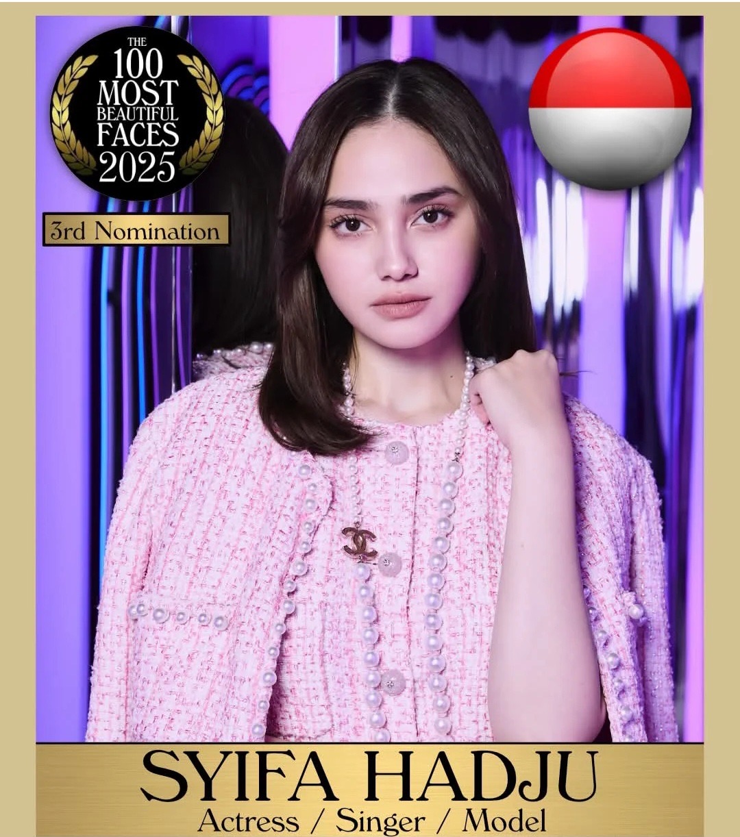 Syifa Hadju masuk nominasi '100 Wanita Tercantik 2025'